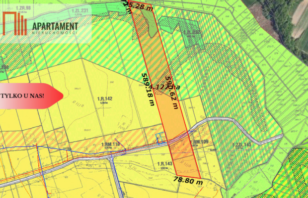 Tylko u nas!!!Przy lesie!!! 4,17 h z zabudową !!!