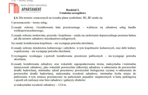 Działka usługowa/możliwość zakupu mniejszej