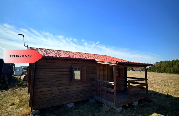 Działka rekreacyjna z domkiem letniskowym.