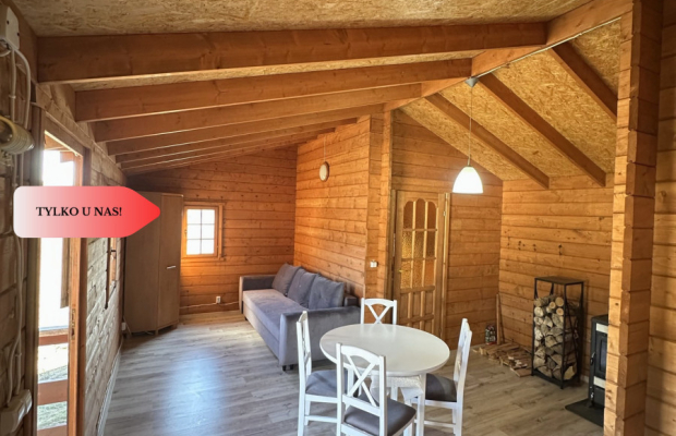 Działka rekreacyjna z domkiem letniskowym.