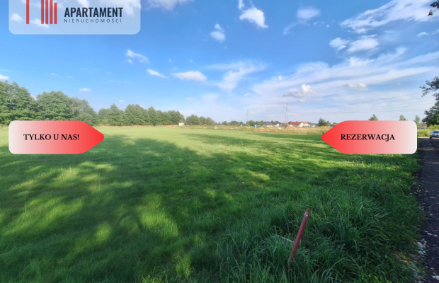 Atrakcyjna działka budowlana/rezerwacja