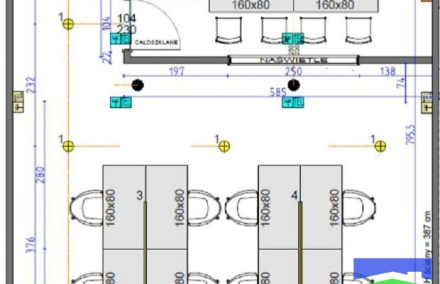 Górna - lokal biurowy o pow. 83 m2 ul. Skrzywana