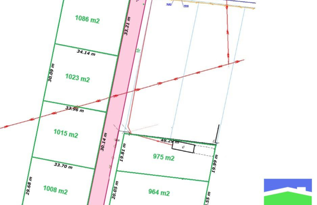 Krępa gm. Poddębice - działki z WZ o pow. 1000 m2