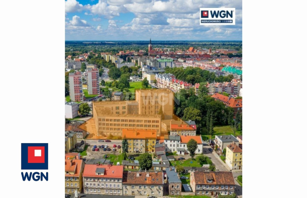 Elbląg, budynki biurowe, 9040 m2, sprzedam 4 400 000 zł, netto.  
  
Na sprzedaż kompleks budynków biurowo-technicznych z parki