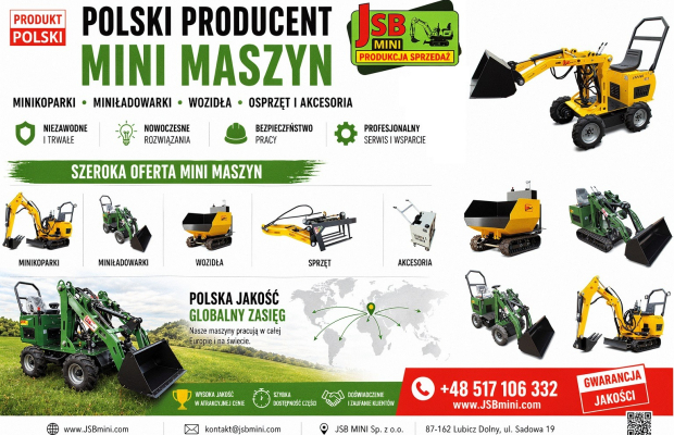Osprzęt Rolniczy Budowlany + Koparki Ładowarki Wozidła JSB