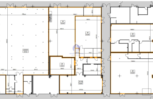 Bielany: lokal magazynowo-produkcyjny 1291,36m2 do wynajęcia