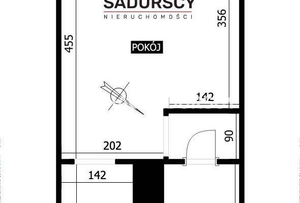 Kawalerka 23 m² | 9. piętro | Dąbie | okolice al. Pokoju   

 Na sprzedaż mieszkanie o powierzchni użytkowej  23 m² , położone 