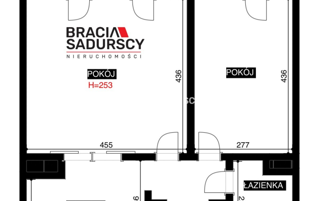 2-pokojowe mieszkanie 49,83m2, Dębniki