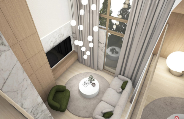 Apartament z antresolą