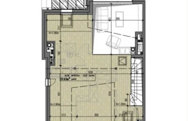 Apartament z antresolą
