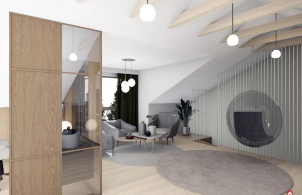 Apartament z antresolą
