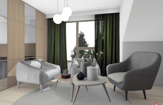 Apartament z antresolą