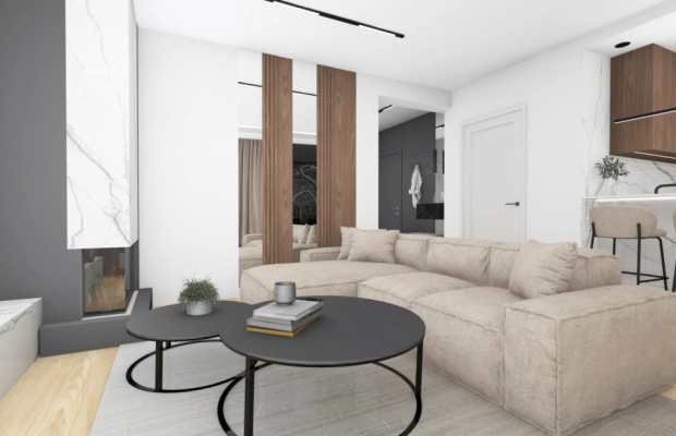 Apartament z antresolą