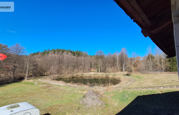 Dom w budowie nad rzeką dz. 2924 m²  Natura 2000