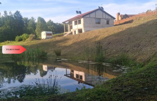 Dom w budowie nad rzeką dz. 2924 m²  Natura 2000
