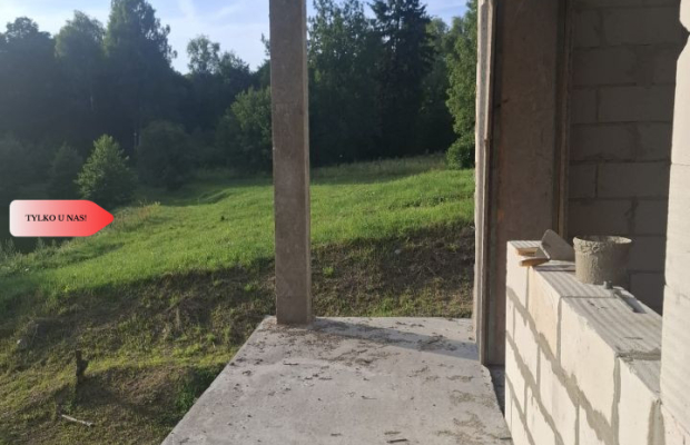 Dom w budowie nad rzeką dz. 2924 m²  Natura 2000