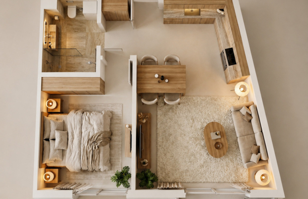 2 pokoje nad Motławą | Ostatni apartament | Gdańsk