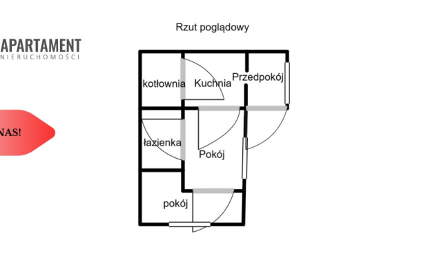 M3 w Dąbrówce Słupskiej - PARTER