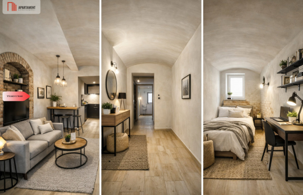 Nietuzinkowe 48 m2 - klimat loftu. Bory Tucholskie