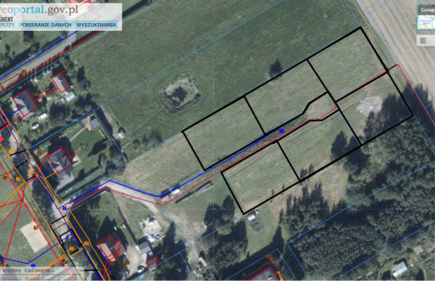 Działki budowlane 1200 m2 Frednowy