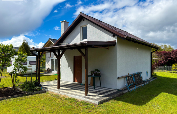 Działka ROD Gródek nowy murowany domek 70m²