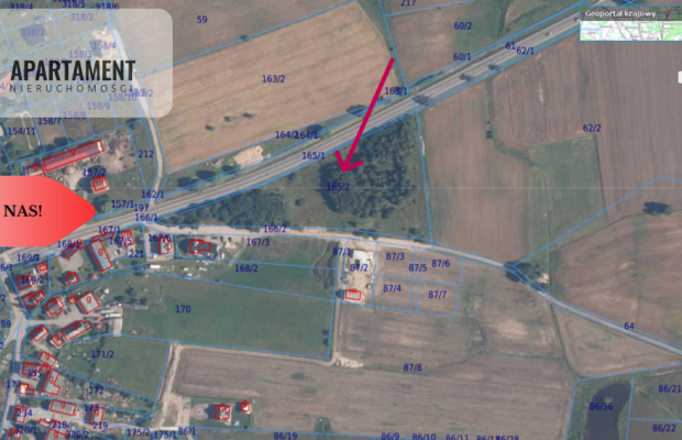 Działka budowlana przy drodze krajowej nr 20!!