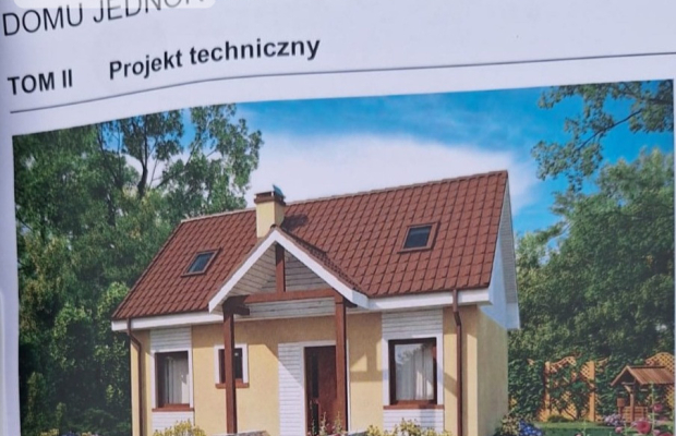 Działka z projektem przy lesie i jeziorze–Kornelin