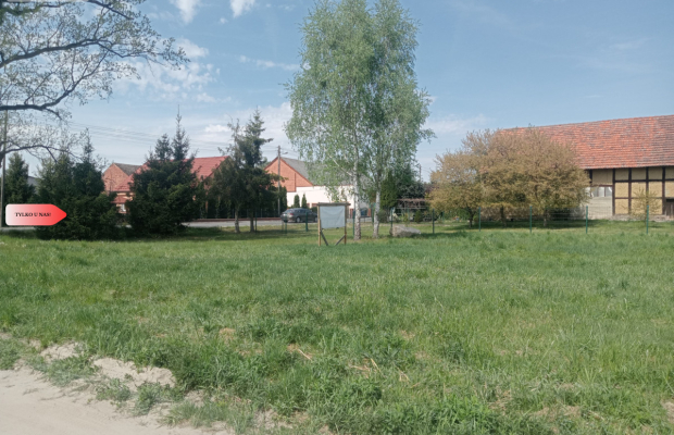 Działka budowlana z gotowym projektem na budowę.