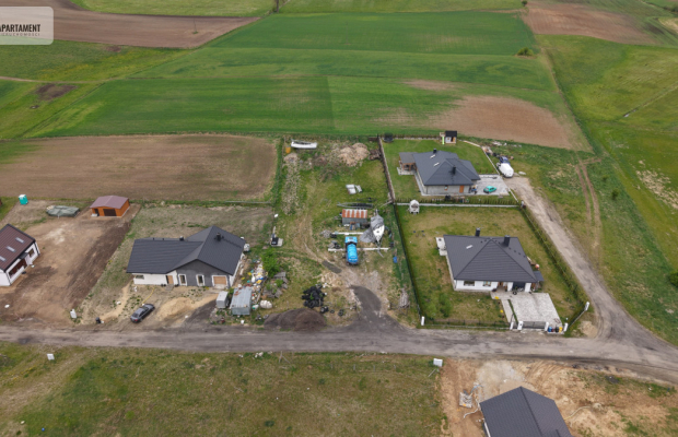 Działka budowlana 2437 m² – Stradomno