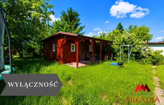 Działka Rod Wieniec Zalesie 380 m2,domek drewniany