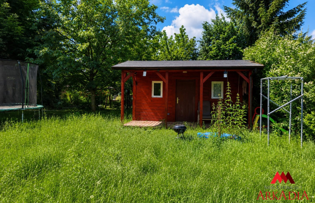 Działka Rod Wieniec Zalesie 380 m2,domek drewniany