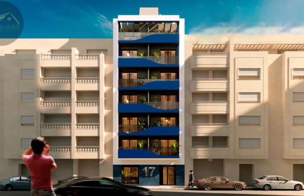 Nowy apartament 190 metrów od plaży w Torevieja