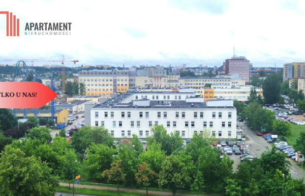 Kawalerka z widokiem na szpital im. Jurasza