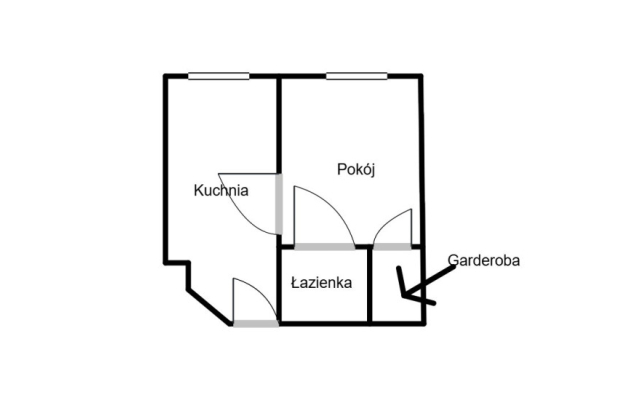 Kawalerka po remoncie - PARTER