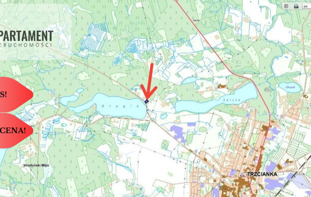 Działka 2840m² przy jeziorze LOGO, - OBNIŻKA!!!