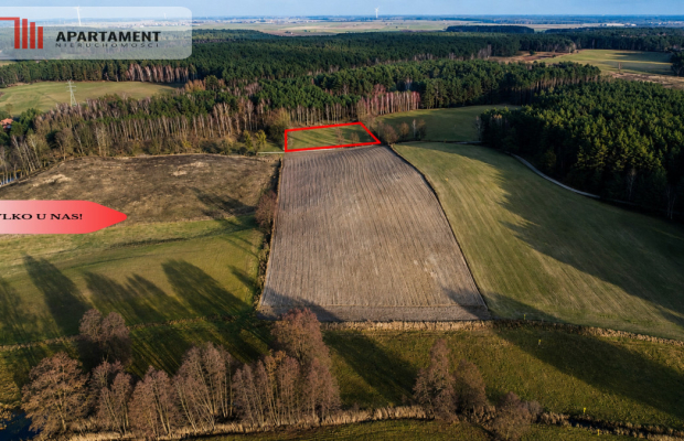 Spokój, natura, jeziora–działka zagrodowa Dormowo