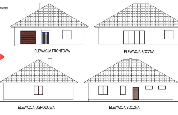 *Działka  z projektem domu ok. Szubina