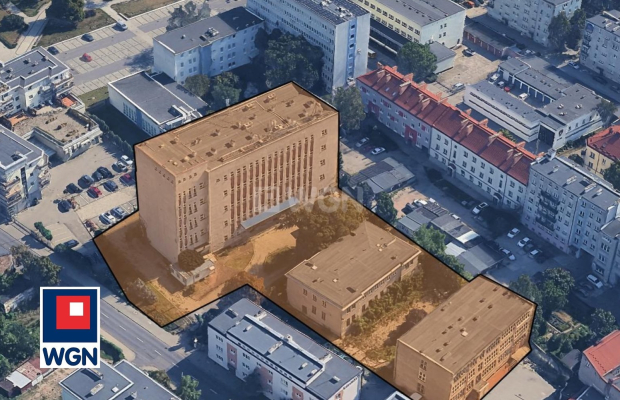 Włocławek, kompleks budynków biurowych, 7508 m2, z parkingiem w centrum, sprzedam 3 840 000 PLN, netto.  
  
Zgodnie z aktualny
