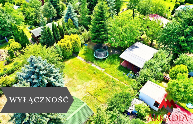 Działka Rod Wieniec Zalesie 380 m2,domek drewniany