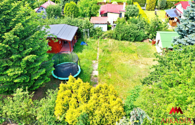 Działka Rod Wieniec Zalesie 380 m2,domek drewniany