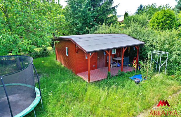 Działka Rod Wieniec Zalesie 380 m2,domek drewniany
