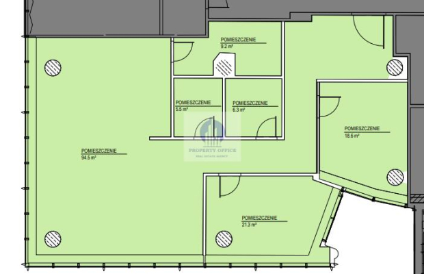 Śródmieście: lokal biurowy 220m2 do wynajęcia