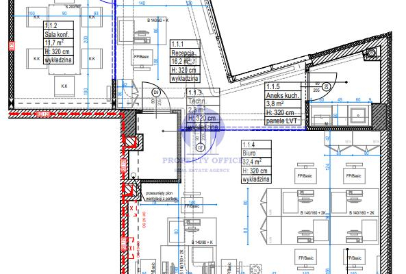 Wola: lokal biurowy 79,33 m2 do wynajęcia