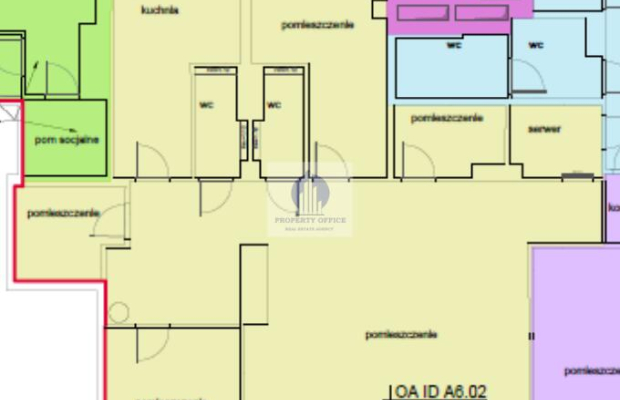 Śródmieście, biuro 191,50m2 do wynajęcia