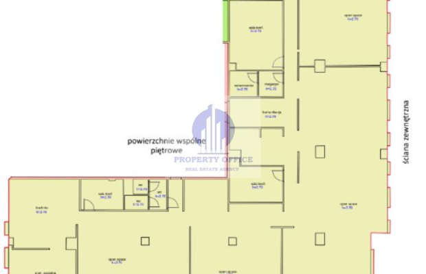 Śródmieście: lokal biurowy 748,16m2 do wynajęcia