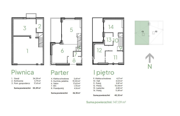 Nowoczesny dom w zielonej okolicy 147m2 