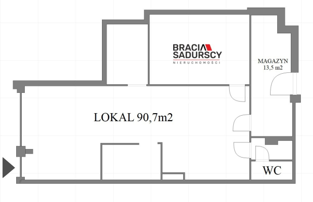 Grzegórzki – ul. Dąbska | Lokal 109 m² na wynajem