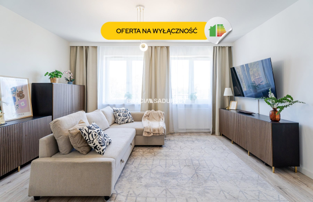 Bardzo słoneczne/3-pok.mieszkanie/2021r/garaż/62m2