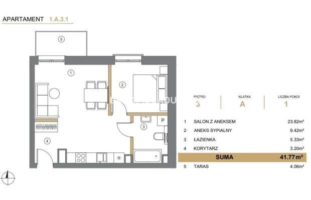 41m2 2pok + balkon / winda 
