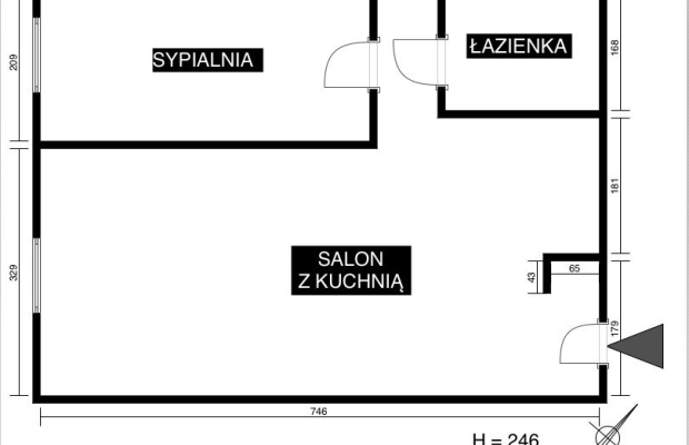 Funkcjonalne 2 pokoje | MPEC | Niski czynsz